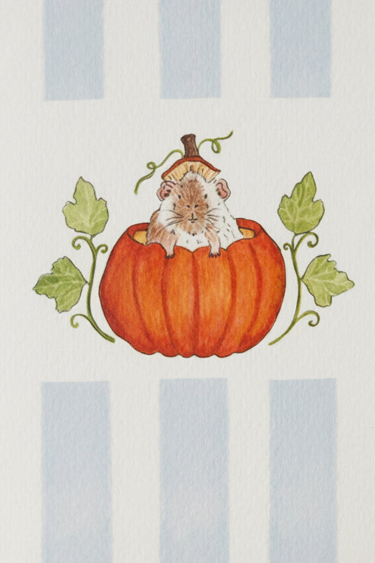Piggy Pumpkin Greeting Card