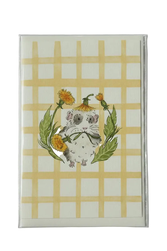 Piggy Dandelion Greeting Card