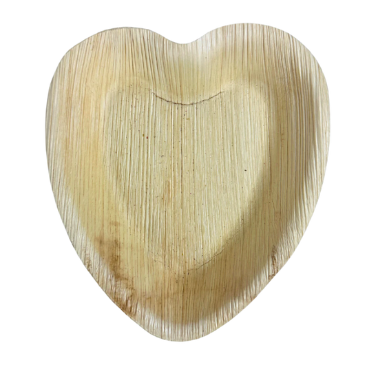 Heart Palm Leaf Bowl