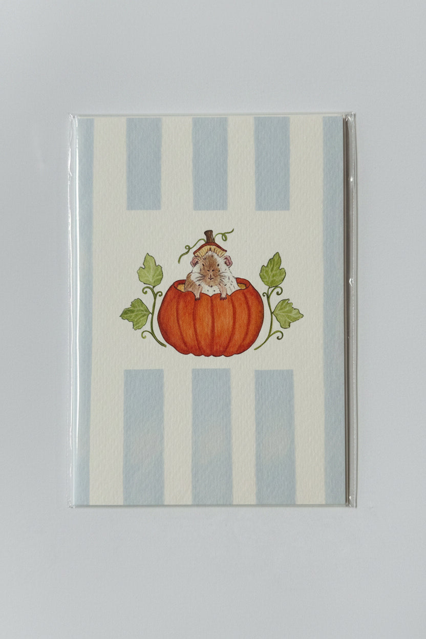 Piggy Pumpkin Greeting Card