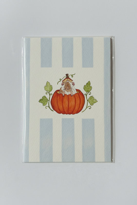 Piggy Pumpkin Greeting Card