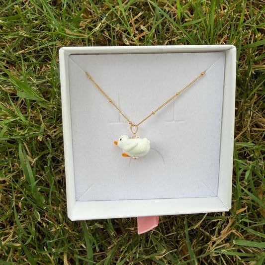 White duck necklace