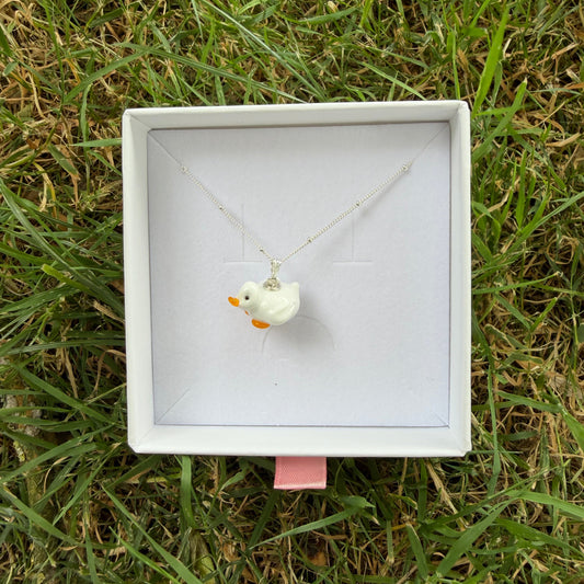 White duck necklace
