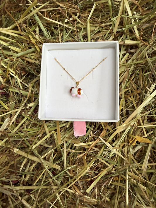 Bean bag Guinea Pig Necklace
