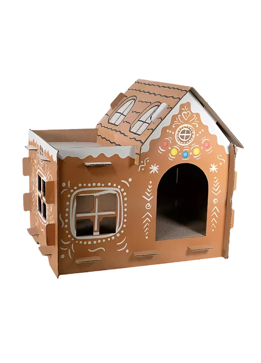 Gingerbread Cardboard House